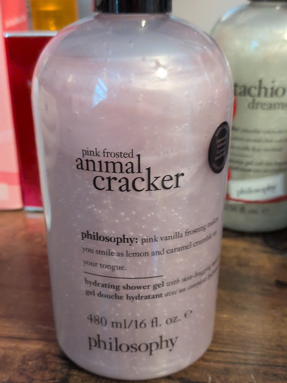 Philosophy Pink Frosted Animal Cracker Hydrating Shower Gel - Sealed New 16 Oz